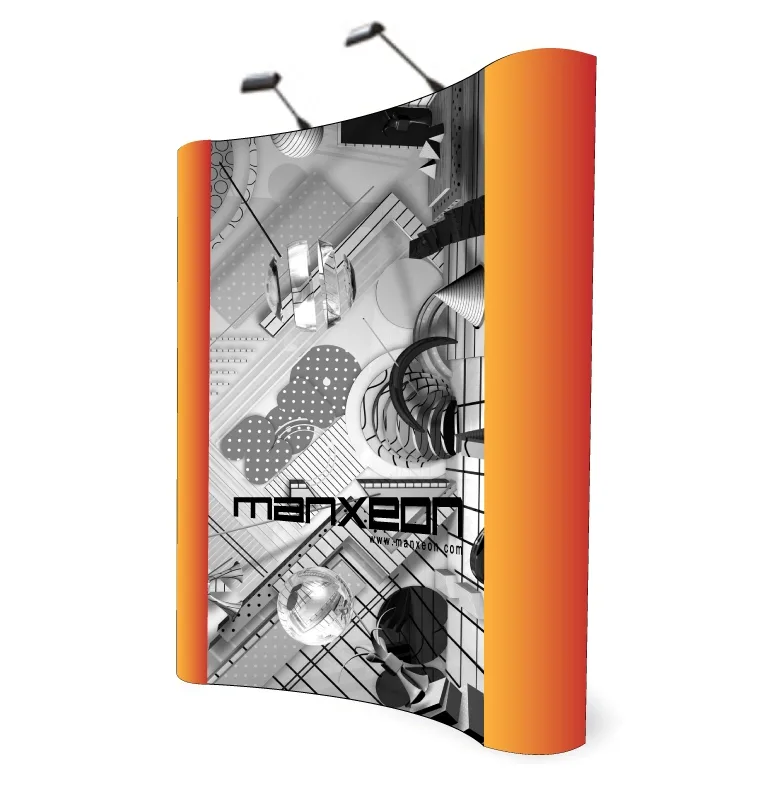 Pop Up Display Backdrop Curve Magnet Version - MX- PUCLF 2x3 Panels
