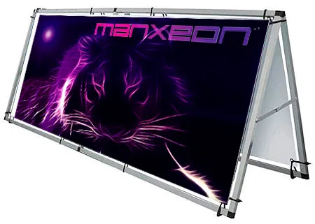 A Frame Wall Barrier Display MX-AFD65