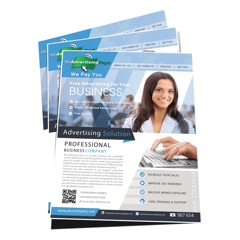 Leaflet Simili A4 Size - 80gsm (2 Side Printing)