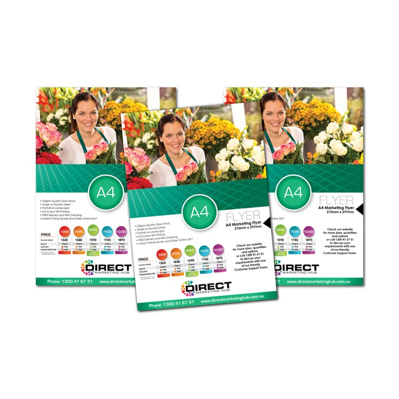 Leaflet Simili A4 Size - 120gsm (1 Side Printing)