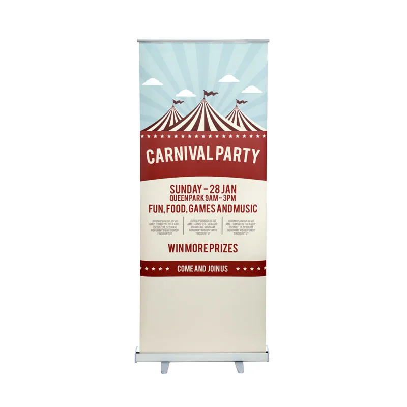 Roll Up Bunting Stand 3 Feet + Printing - MX-RU900