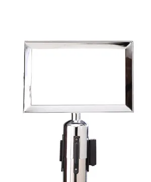 Queue Up Top Signage Horizontal Header Silver - MX-QUSNA4