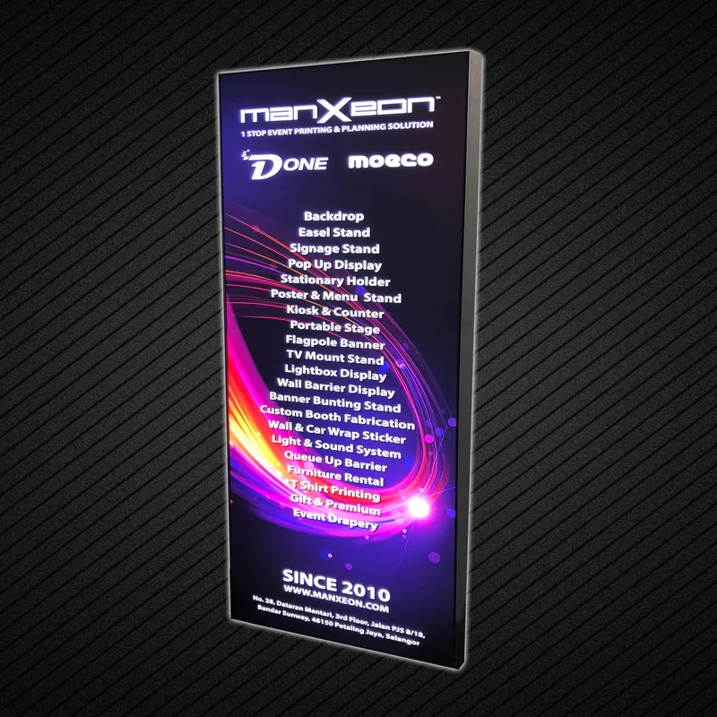 Tension LED Light Box Advertising Wall Display - MX-TFLBW