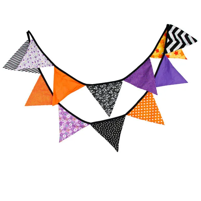 Colorful Triangle Pennant Party String Flags - MX-TPPS
