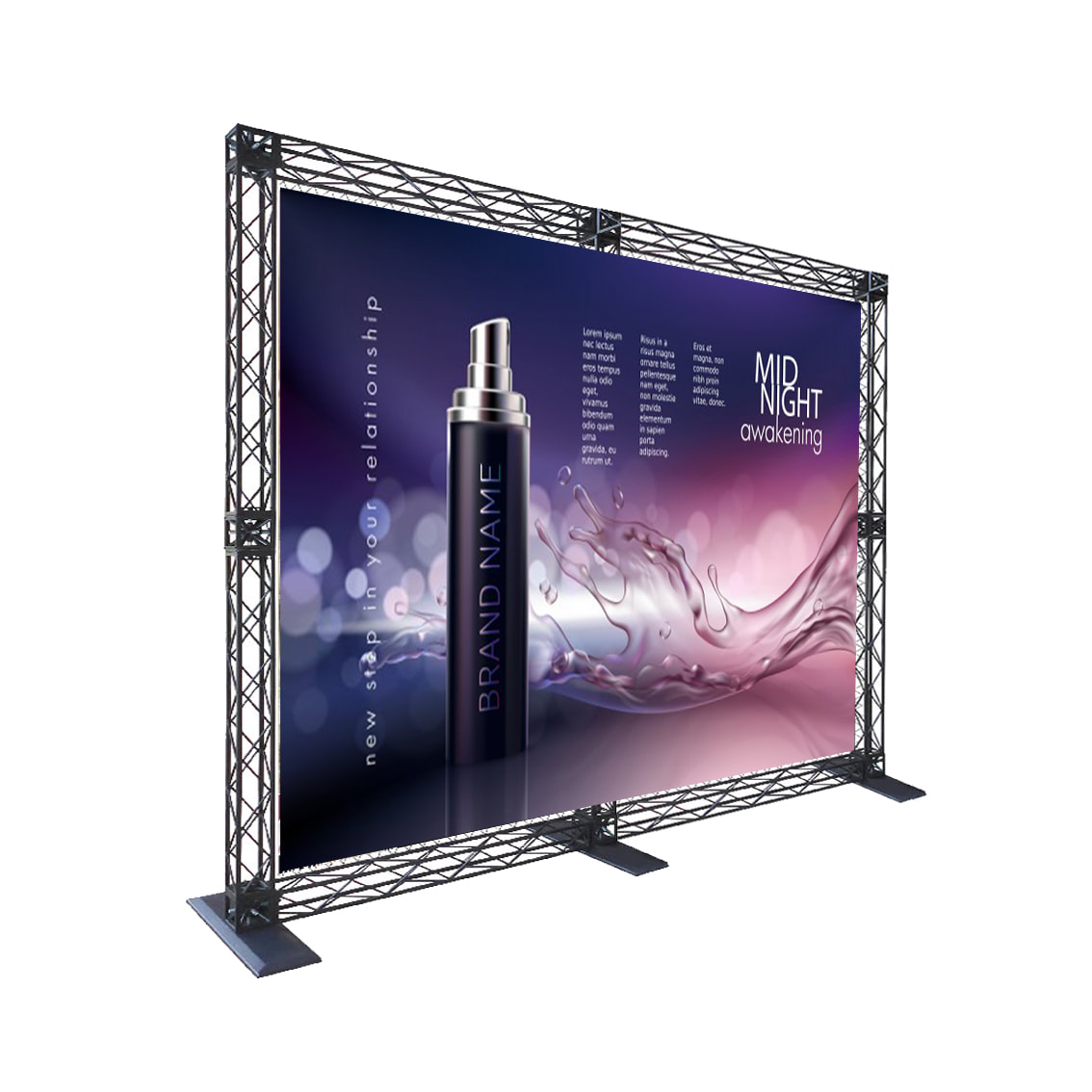 Wall Backdrop 2 in 1 Mini Truss System 8 x 7 Feet - MX-MPTS87