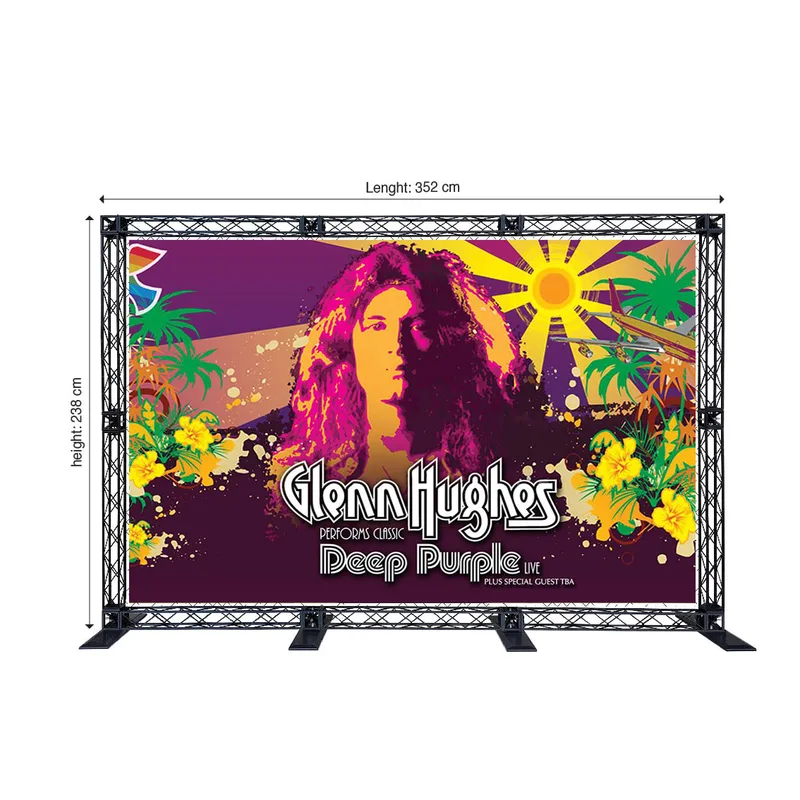 Wall Backdrop 5 in 1 Mini Truss System 12 x 7 Feet Free 2 Conversion Beams - MX-MPTS127