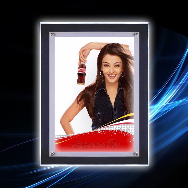 LED Crystal Light Poster Frame A4 to A1 - MX-CLB