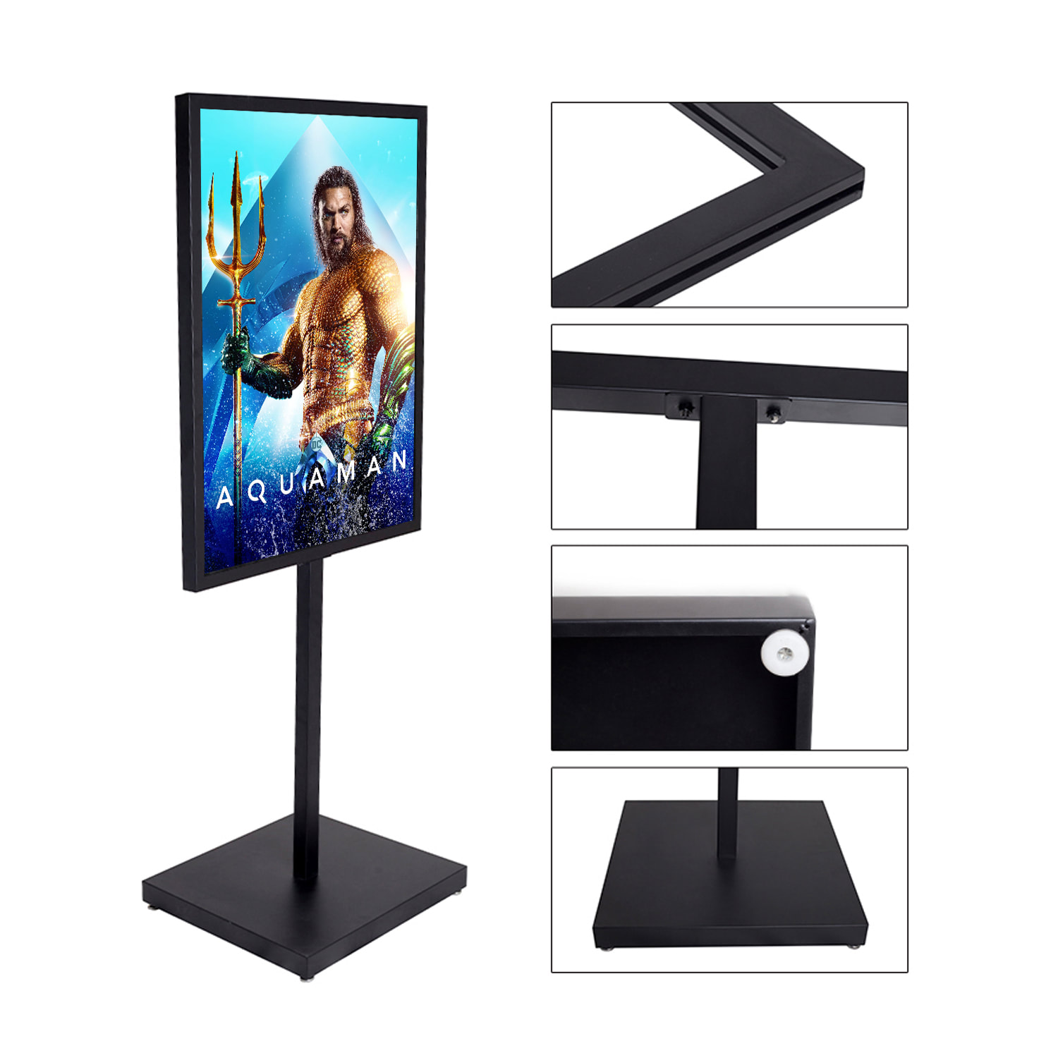 Poster Stand / Black Matt Signage Standee - MX-HAB2