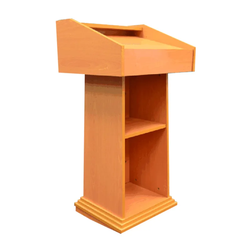 Bleach Wooden Rostrum Stand With Wheel - MX-RTREX12