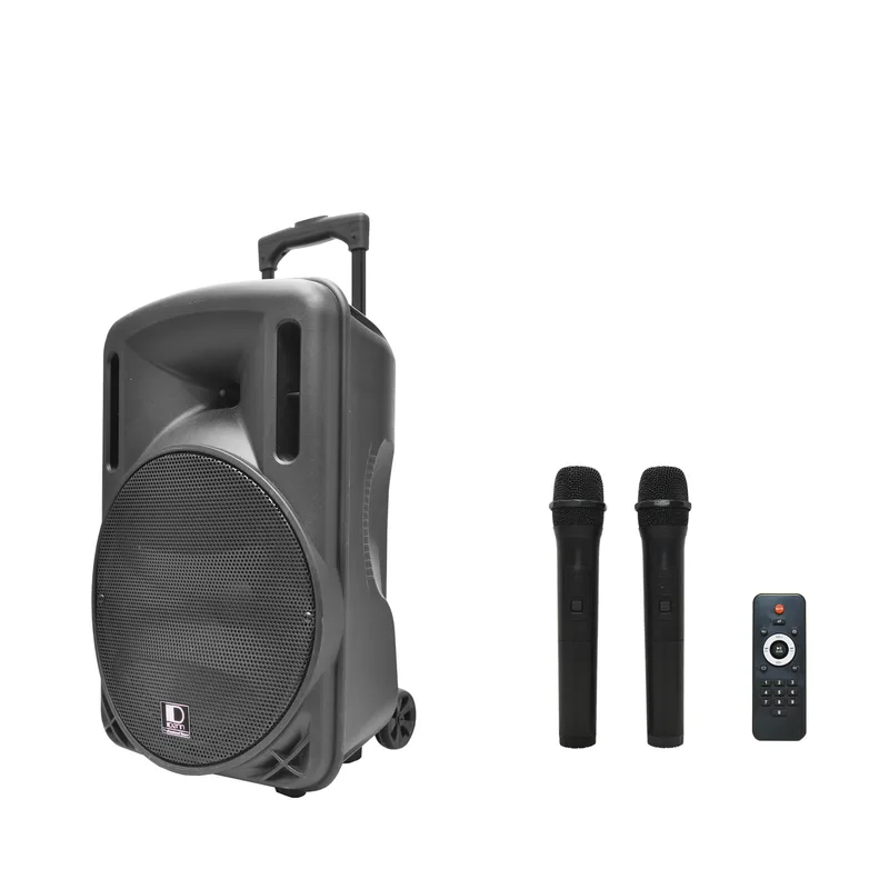 PA Sound System with 1 Speaker & 2 Wireless Mic - DENN Packages - MXA10