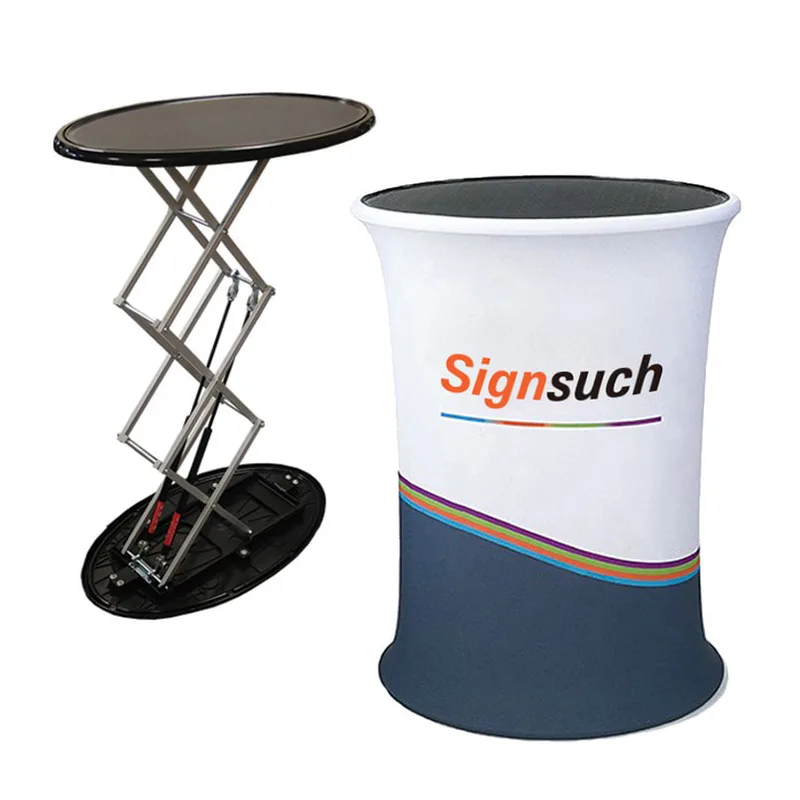 Hydraulic Pop Up Counter Tension Fabric Oval Edition - MX-HUTFO