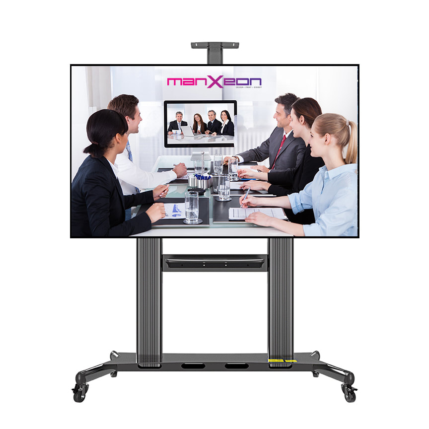Heavy Duty Conference LED TV Stand With Universal Bracket 75 - 100 Inch TV - MX-TVS12