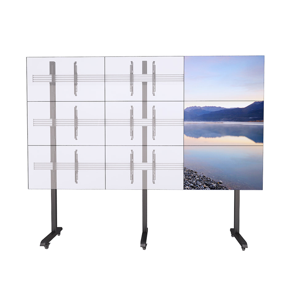 MULTI Display Conference 9 Panels TV Stand With Heavy Duty Universal Bracket 40 - 65 Inch TV - MX-TVS613