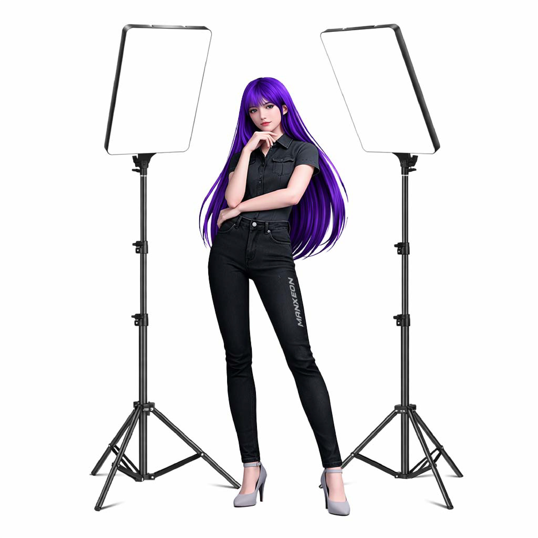 Studio Light 3 Colour Adjustable Spotlight with Remote Control - MX-SL3CRC