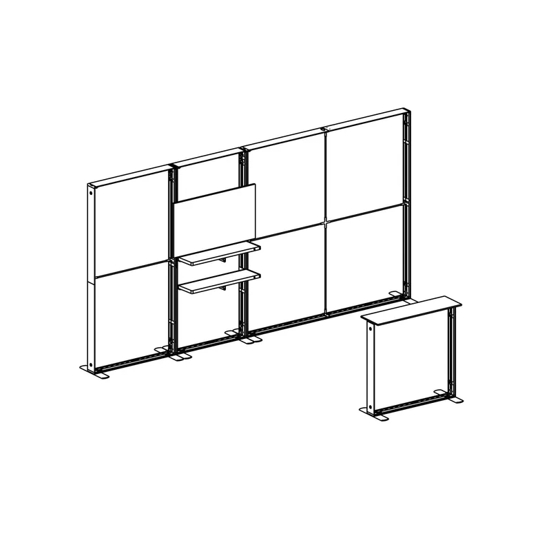XSEG Tension Fabric LED LightBox Booth with TV Bracket Ver. Portable - MX-PTFLBP03