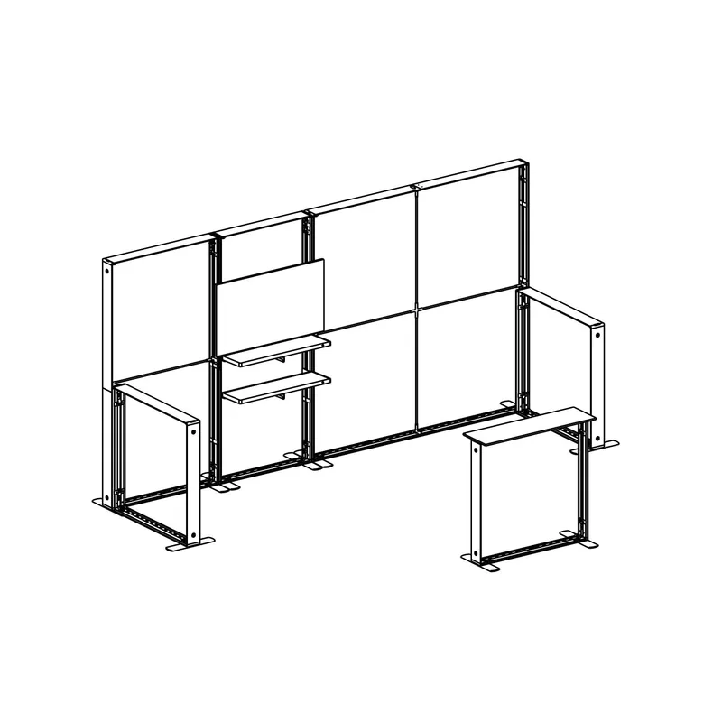 XSEG Tension Fabric LED LightBox Booth with TV Bracket Ver. Portable - MX-PTFLBP04
