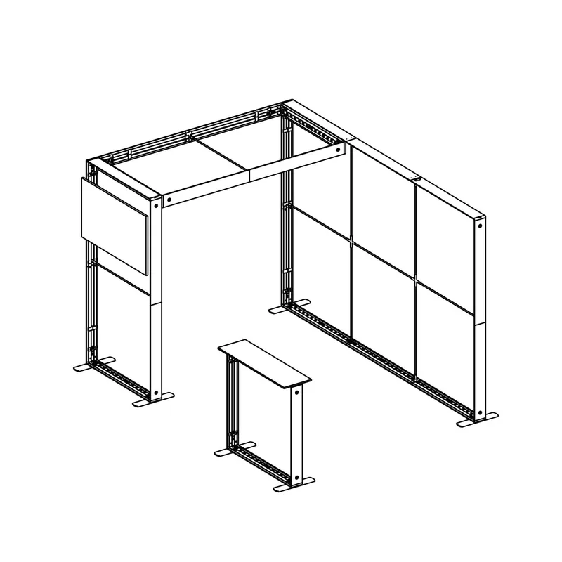 XSEG Arch LED LightBox Booth with TV Bracket Ver. Portable - MX-PTFLBP05