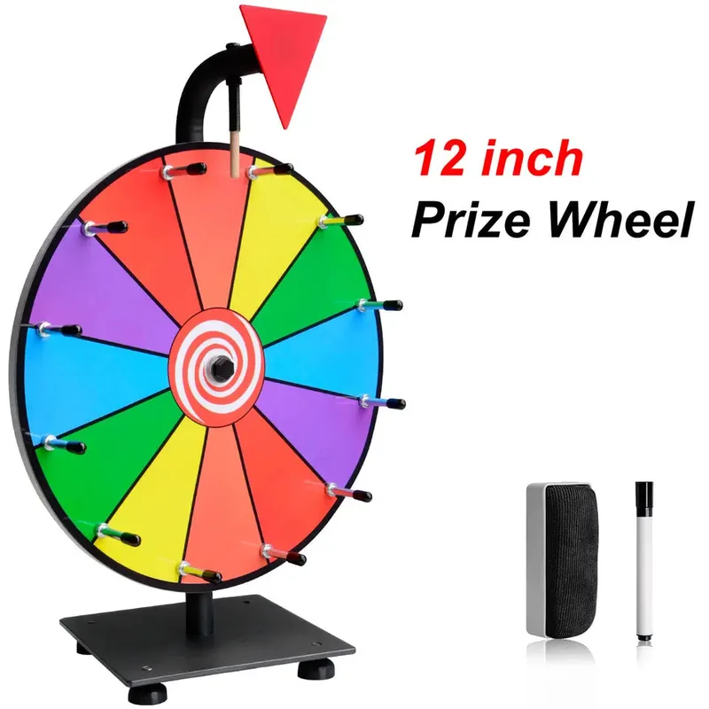 Table Top Rotary Fortune Wheel / Lucky Wheel Prize Draw 30cm - MX-LTWOF30