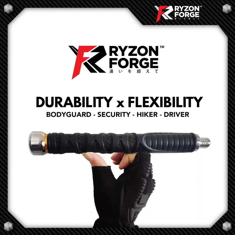 Telescopic Tactical Steel Baton Bodyguard Security Hiker - MX-TTSB