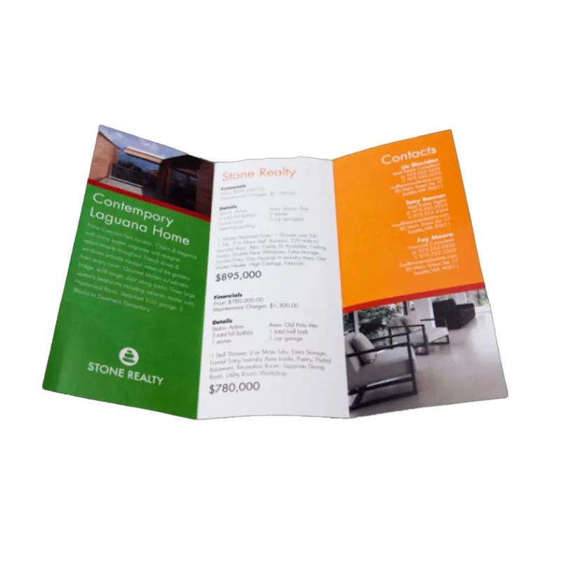 Brochure Artpaper 128gsm A4 Size With Fold - 128gsm (2 Side Printing)
