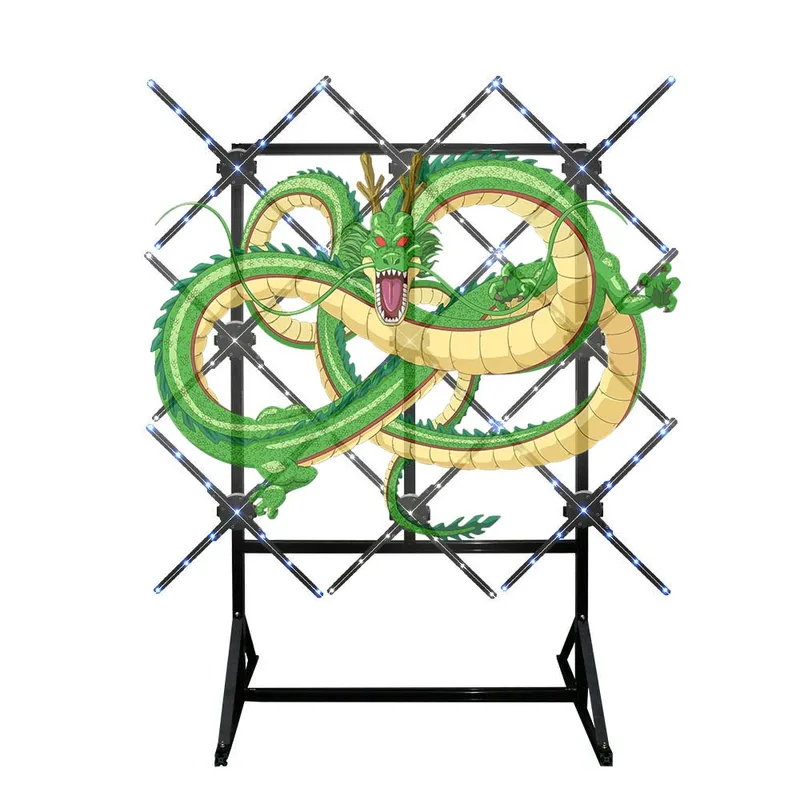 3D Hologram Fan 65cm 4 Blades 9 Units Digital Backdrop HD LED Display - IOS Android WiFi - MX-THFM65X9